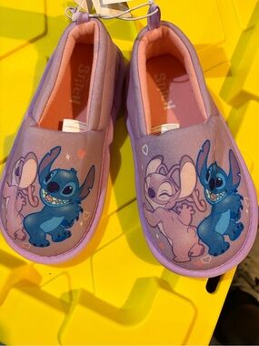 Disney Purple Stitch & Angel Kids Slip-On Shoes